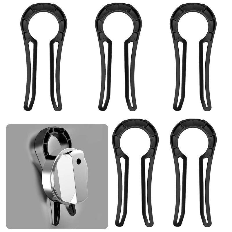 OKK Stove Locks Child Safety, 5 Pack Stove Knob Locks with Universal Size, Clear View Stove Knobs Locks for Kids and Pets Proof - Image 1